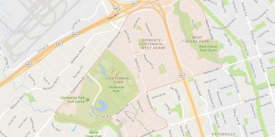 Karte von Eringate Nachbarschaft Toronto