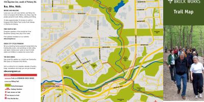 Karte von Evergreen Ziegelei Toronto trail
