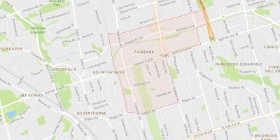 Karte von Fairbank Nachbarschaft Toronto