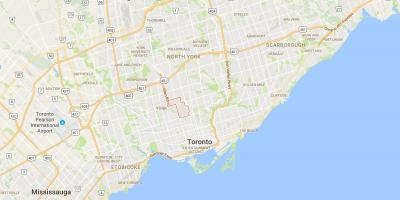 Karte von Forest Hill district Toronto