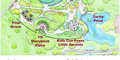 Karte von Franklin Childrens' Garden