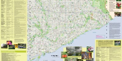 Karte der Gärten Toronto east