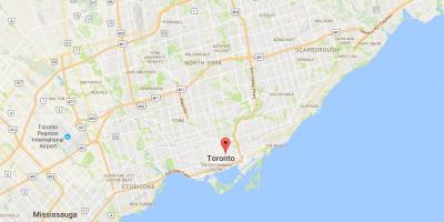 Karte von Garden District von Toronto