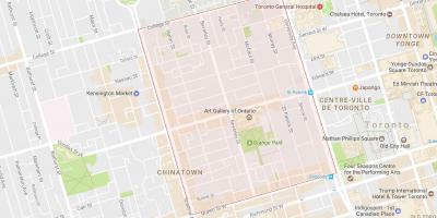 Karte von Grange Park-Viertel von Toronto