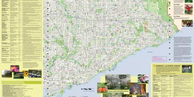 Karte der Gärten Toronto east