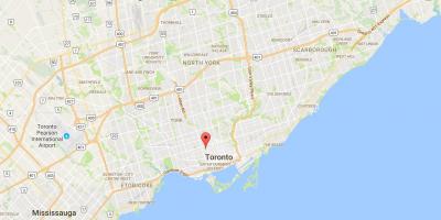 Karte von Harbord Village district Toronto
