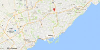 Karte von Henry Farm district Toronto