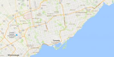 Karte von Humber-Gipfel district Toronto