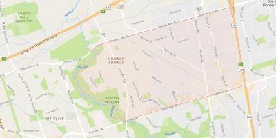 Karte von Humber-Gipfel in Toronto Nachbarschaft