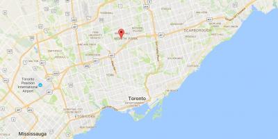 Karte von Lansing district Toronto