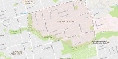 Karte von Lawrence Park-Viertel von Toronto
