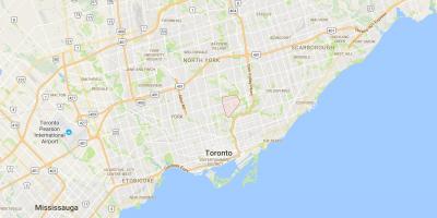 Karte von Leaside district Toronto