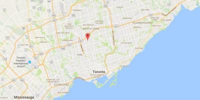 Karte von Ledbury Park district Toronto