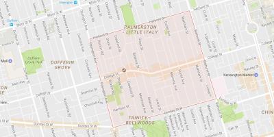 Karte von Little Italy Nachbarschaft Toronto