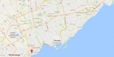Karte von Long Branch district Toronto