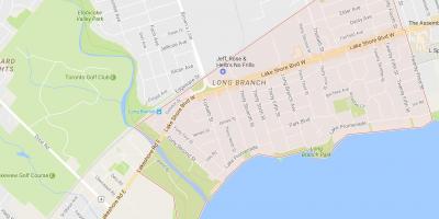Karte von Long Branch Nachbarschaft Toronto
