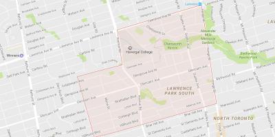 Karte von Lytton Park-Viertel von Toronto