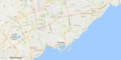 Karte von Maple Leaf district Toronto