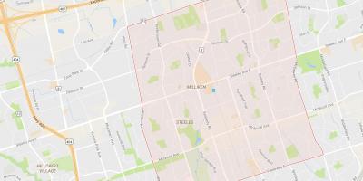 Karte von Milliken Nachbarschaft Toronto
