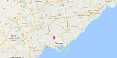 Karte von Mirvish Village district Toronto