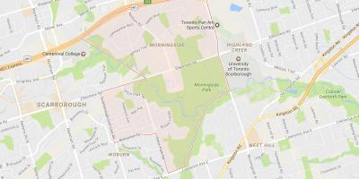 Karte von Morningside Nachbarschaft Toronto