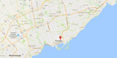 Karte von Moss Park district Toronto