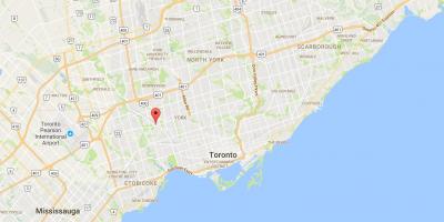 Karte von Mount Dennis district Toronto