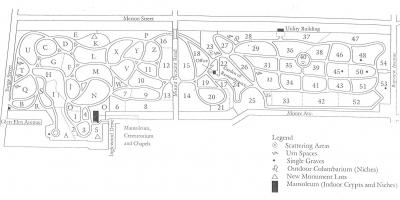 Karte von Mount pleasant cemetery