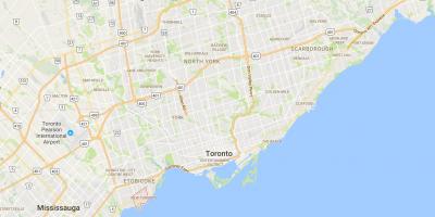Karte von New Toronto district Toronto