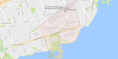 Karte von New Toronto Toronto Nachbarschaft