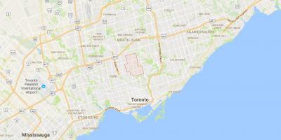 Landkarte von North district Toronto