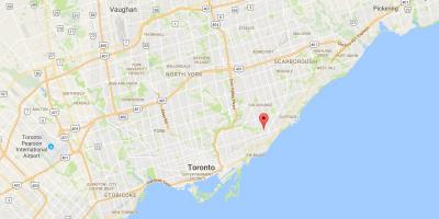 Karte von Oakridge district Toronto