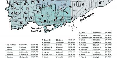 Karte von swimming-pools Toronto