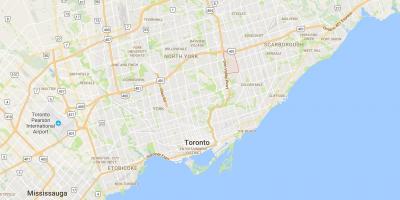 Karte von Parkwoods district Toronto