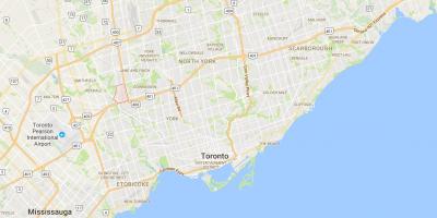 Karte von Monte Pelmo Park – Humberlea district Toronto