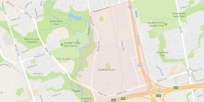 Karte von Monte Pelmo Park – Humberlea Nachbarschaft Toronto