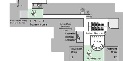 Karte von Princess Margaret Cancer Centre in Toronto 2. Stock Unten (B2)