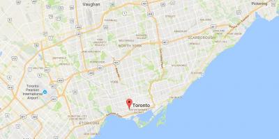 Karte von Queen street west Toronto
