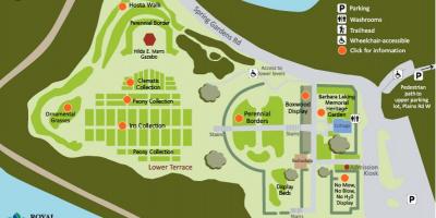Karte von RBG Laking Garten