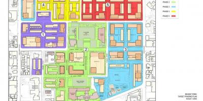 Karte der Revitalisierung plan, der Regent Park Toronto