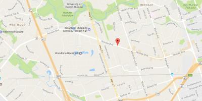 Karte von Rexdale boulevard, Toronto