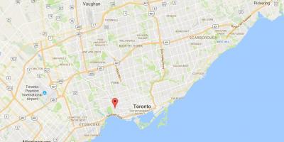 Karte von Roncesvalles district Toronto