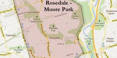Karte von Rosedale Moore Park Toronto