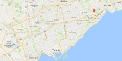 Karte von Rouge district Toronto