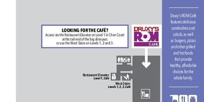 Karte von Royal Ontario Museum café-Ebene