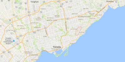 Karte von Scarborough Junctiondistrict Toronto