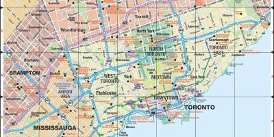 Karte der Autobahnen in Toronto