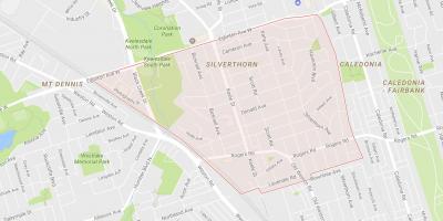 Karte von Silverthorn Nachbarschaft Toronto