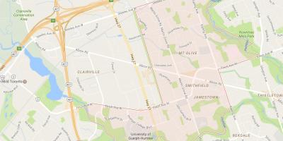 Karte von Smithfield Nachbarschaft Nachbarschaft Toronto
