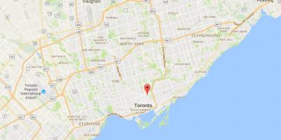 Karte von St. James Town district Toronto